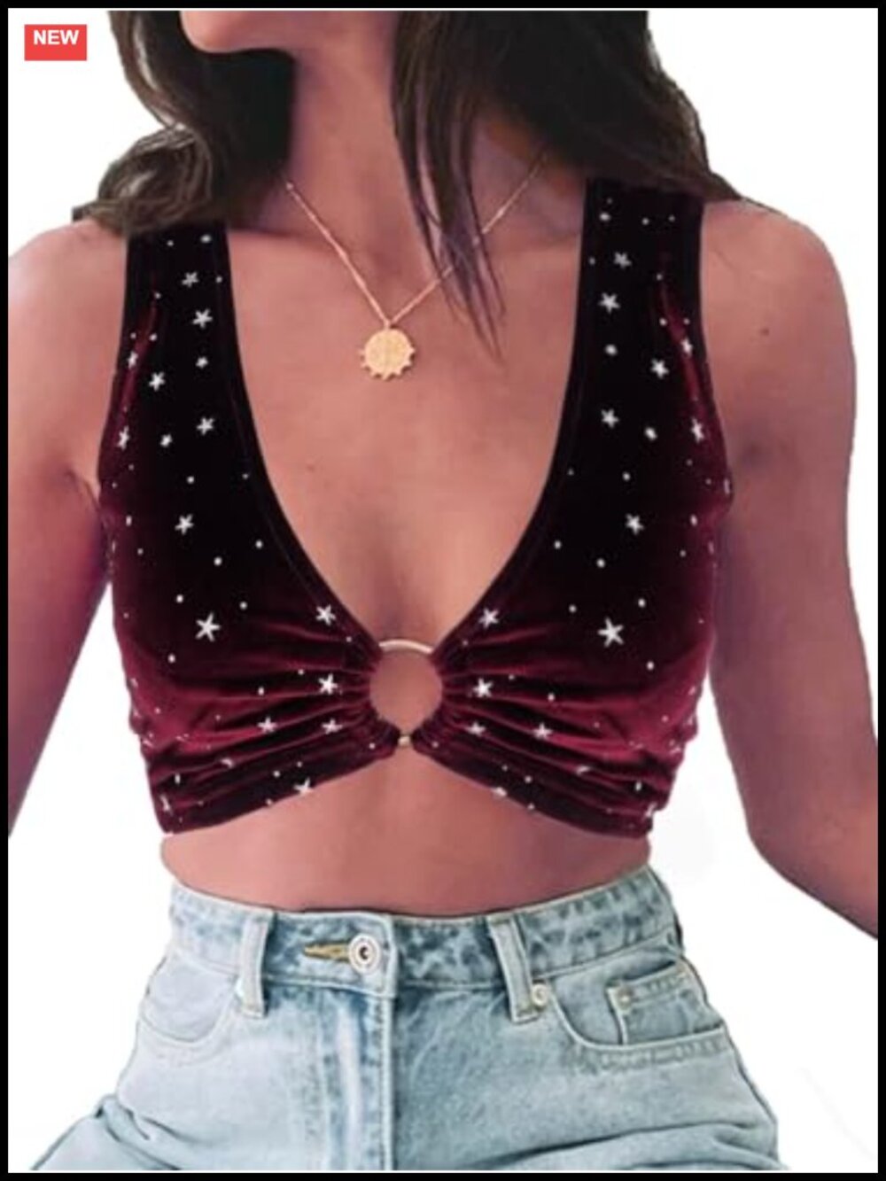 Sparkly Sequin Crop Top Rave Festival Concert Tank